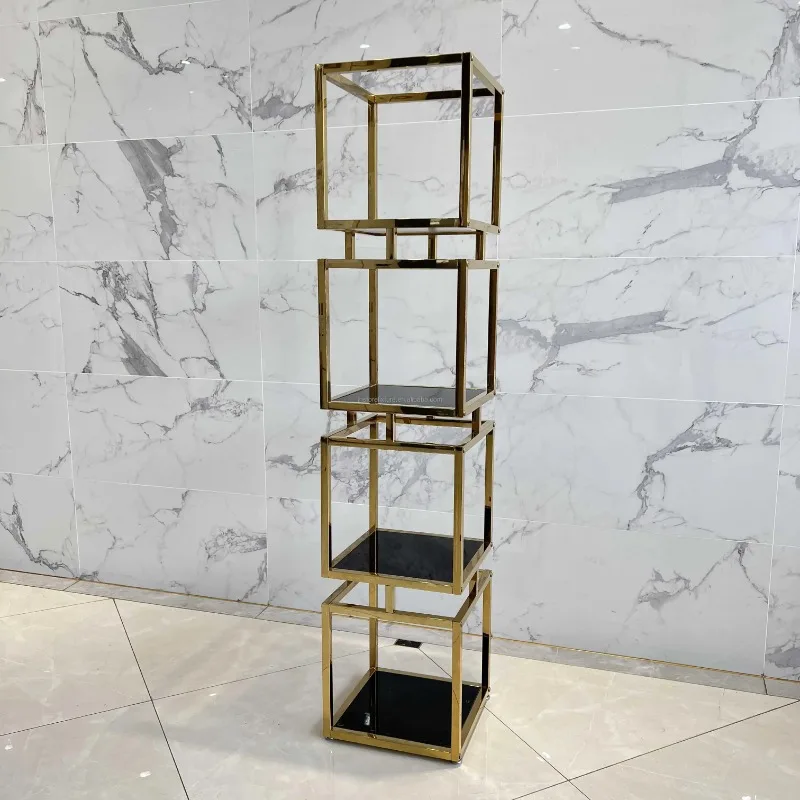 Display Stand Customized Modern Retail Store Tiered Table Bag Shoe Display Racks for Four Layers