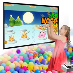 Interactive Whiteboad with 57 Floor + Wall Games Touch Screen Electric Smart Board FT8 Working with Projector for Kids