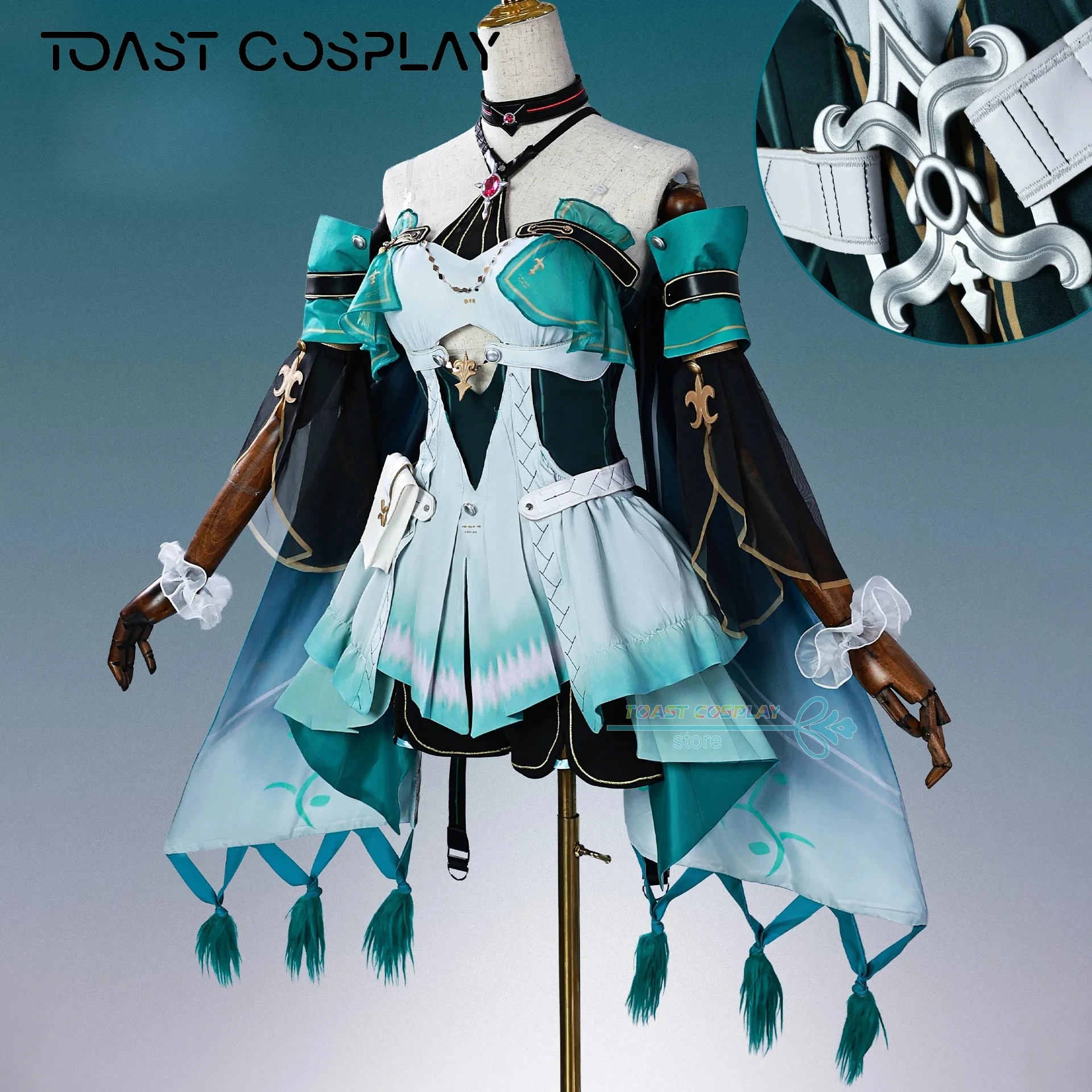 

Ciaccona Cosplay Game Wuthering Waves WuWa Ciaccona Cosplay Costume Outfit Carnival Halloween Role Play Dress Wig Shoes Suits