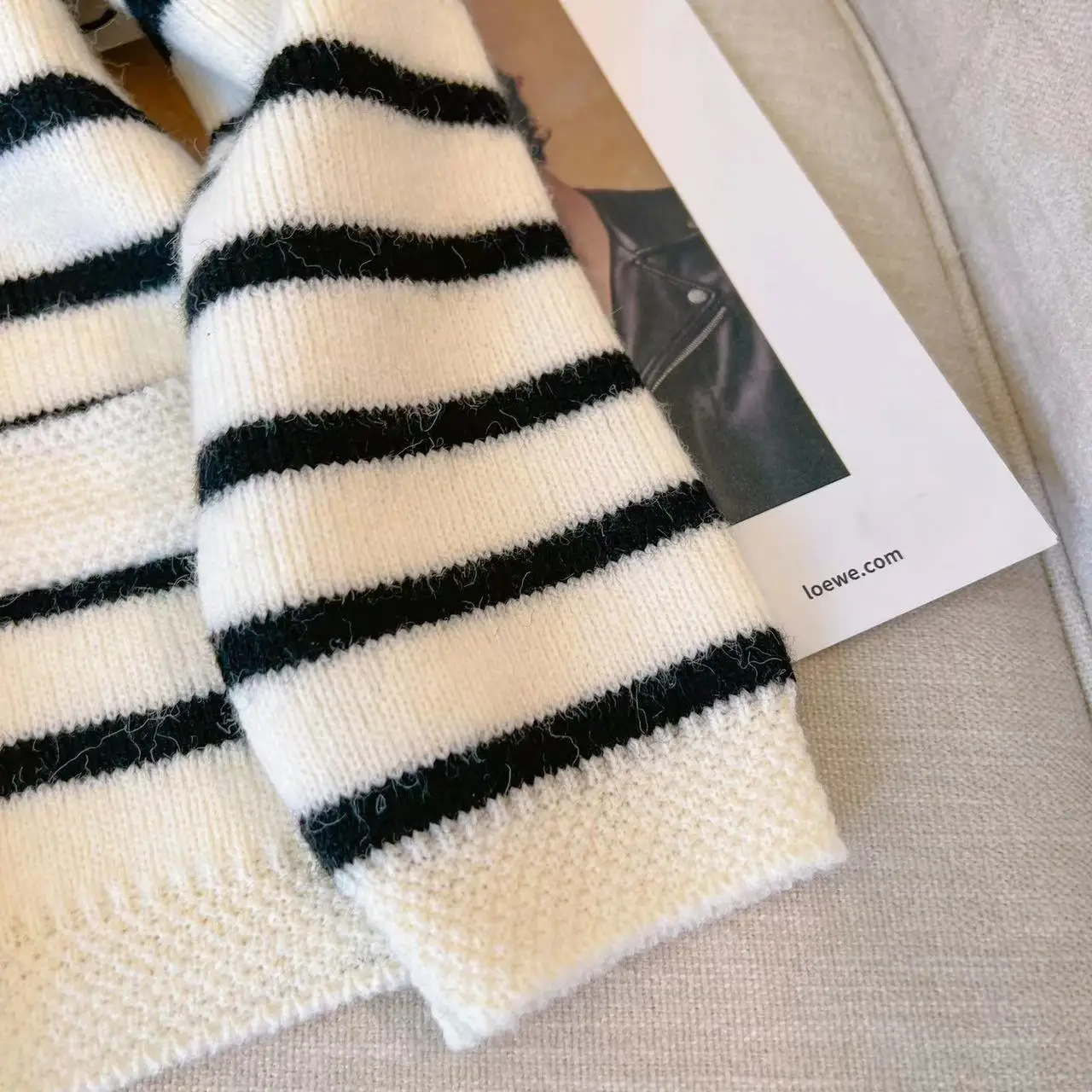 Stripe Knitted Cardigan Women Spring Autumn O-neck Single Breasted Long Sleeve Crop Tops Fashion Casual Chic Female Sweaters