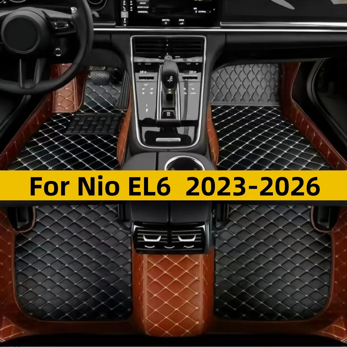 Car Floor Mats For Nio EL6 2023 2024 2025 2026 Waterproof Tapetes Para Carro Car Floor Mats
