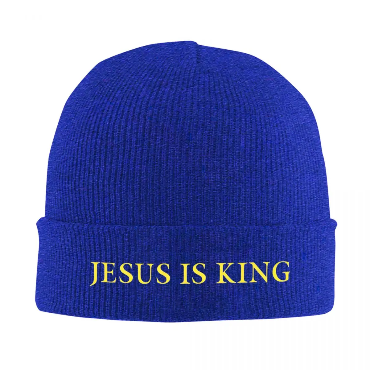 Jesus Is King - Kanye West Bonnet Hats Skullies Beanies Men Women Y2K Cool Elastic Beanie Hats Autumn Winter Gym Pattern Caps