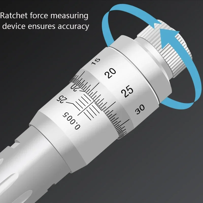 Three-Claw Inner Diameter Micrometer Three-Point Internal Measurement Inner Diameter Micrometer Aperture High Precision 0.005mm