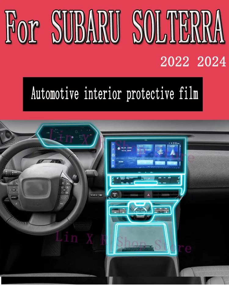 

Для SUBARU SOLTERRA (2022-2024) автомобильная пленка для панели коробки передач, защитная наклейка на приборную панель, внутренняя пленка против царапин, аксессуары