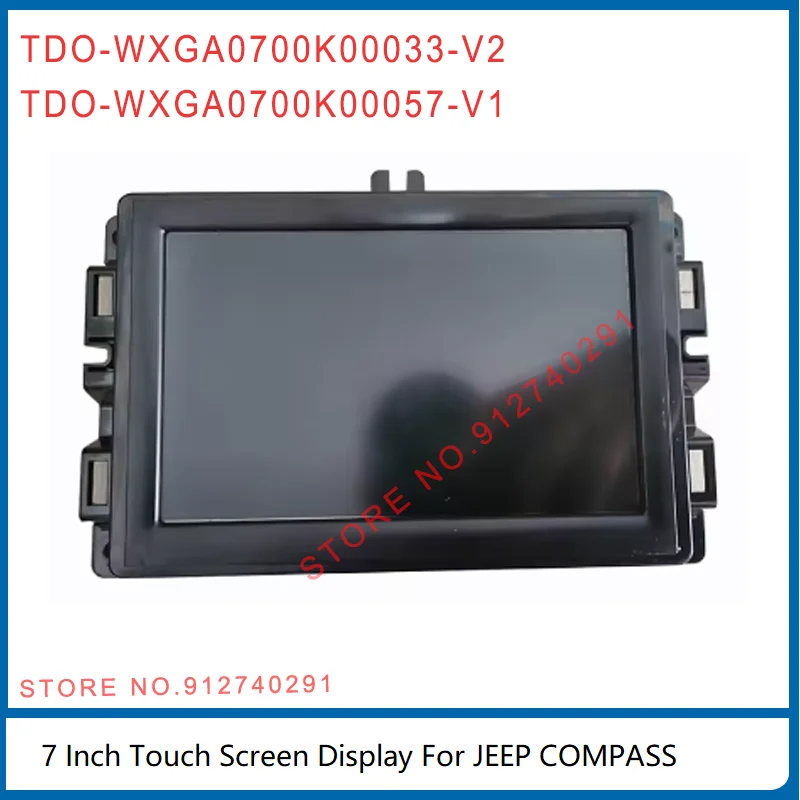 

TDO-WXGA0700K00033-V2 TDO-WXGA0700K0003 V2 TDO-WXGA0700K00057-V1 LCD Display With Touch Screen For 2017-2022 JEEP Compass LCD