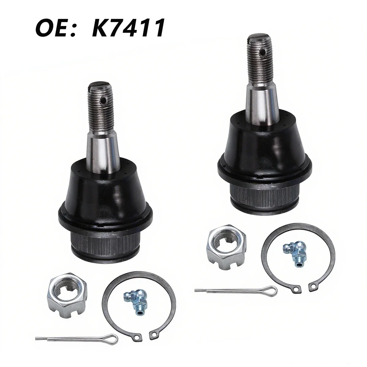 

2pc K7411 Front Lower Ball Joints For 02-12 Dodge Ram 1500 3.7 4.7 5.7 8.3L Lugs DODGE RAM 1500 2002 - 2005 All Models