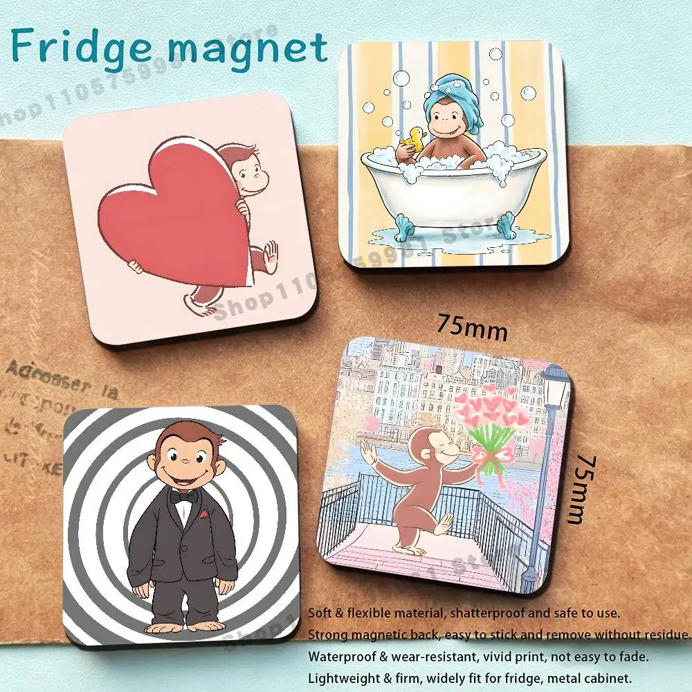 Y2K Cute C-Curious George Cartoon Refrigerator Magnets the Perfect Choice for Home Create Warm Cozy Home Decor Gifts