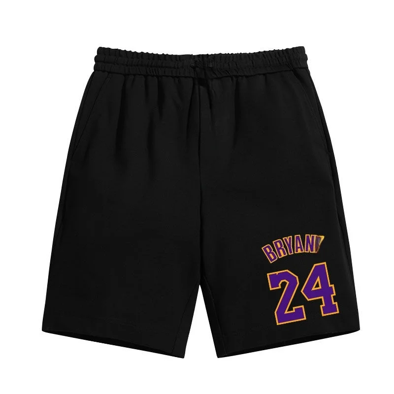 

American Trendy Brand Personalized Red Rose Pure Cotton Printed Casual Shorts Men's Summer Basketball Sports Versatile Pants