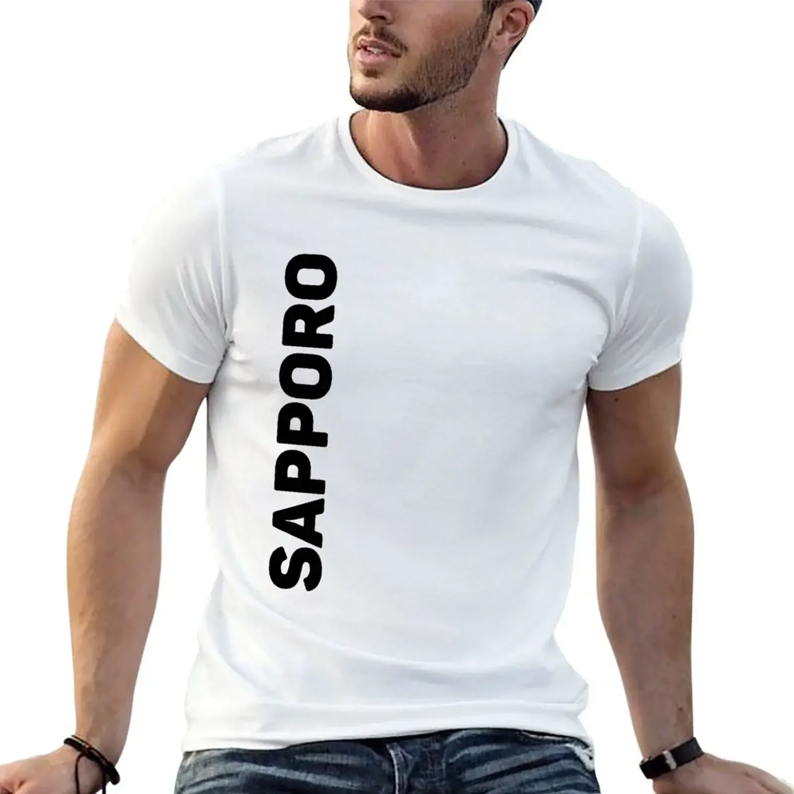 Sapporo T-Shirt tops shirts graphic designer shirts plain t shirts men