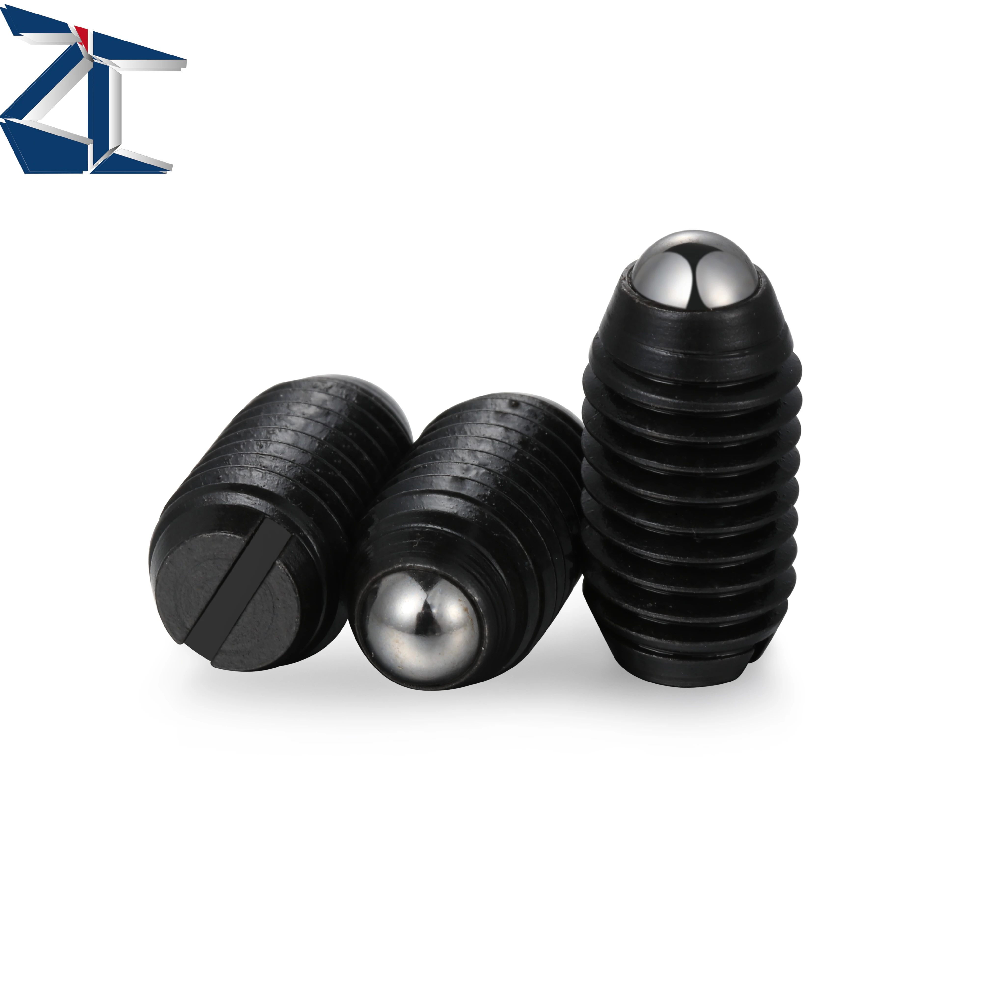 ZBPEN Fast Supplier Slotted Ball Plunger Spring Loaded Positioning Plunger Black Oxide Finish with Slot for Machinery