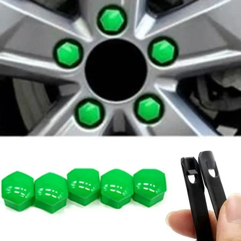 20/40Pcs Universal Anti-Rust 17/19/21mm Auto Trim Tyre Wheel Nut Screw Bolt Protection Covers Cap Car Accessories