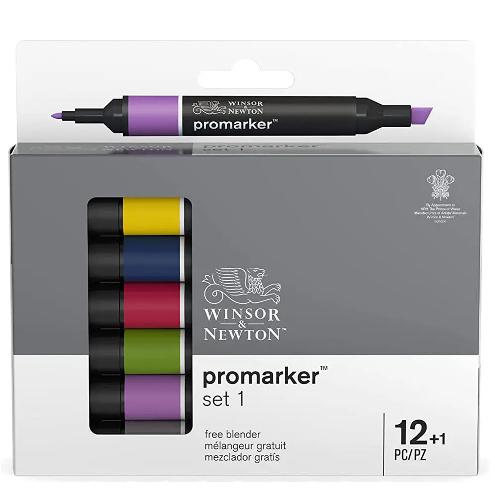 WINSOR & NEWTON Alkoholbasierte Promarker 6/12/24/48/96 Farben Set Doppelspitzen-Markerstifte Design Pro Marker für Künstler – Detail 36