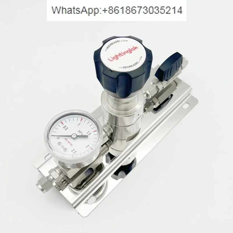 Stainless steel end point panel gas pressure reducing valve 316L pressure regulation, note the connector when placing an order