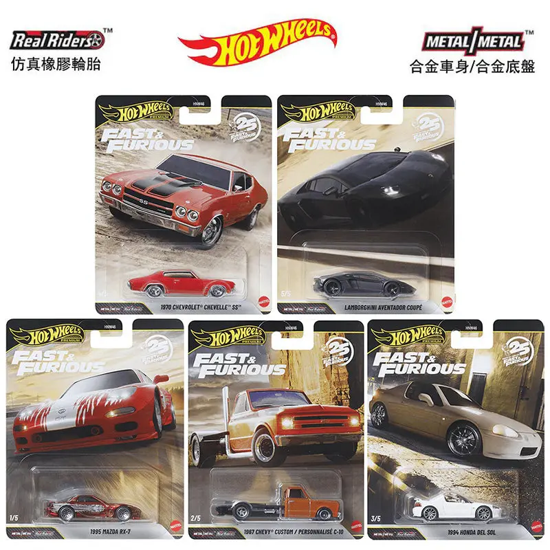 

Hot Wheels Fast & Furious 25th Anniversary Mix 1:64 Scale Die-Cast Vehicle New 2026 Collectible Toy Car Model