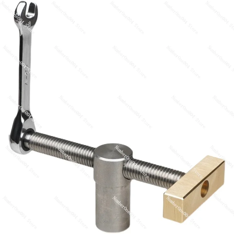 Woodworking Bench Vise Accessories - Brass/Steel Ratchet Clamping System, Multi-function Worktable Fixture