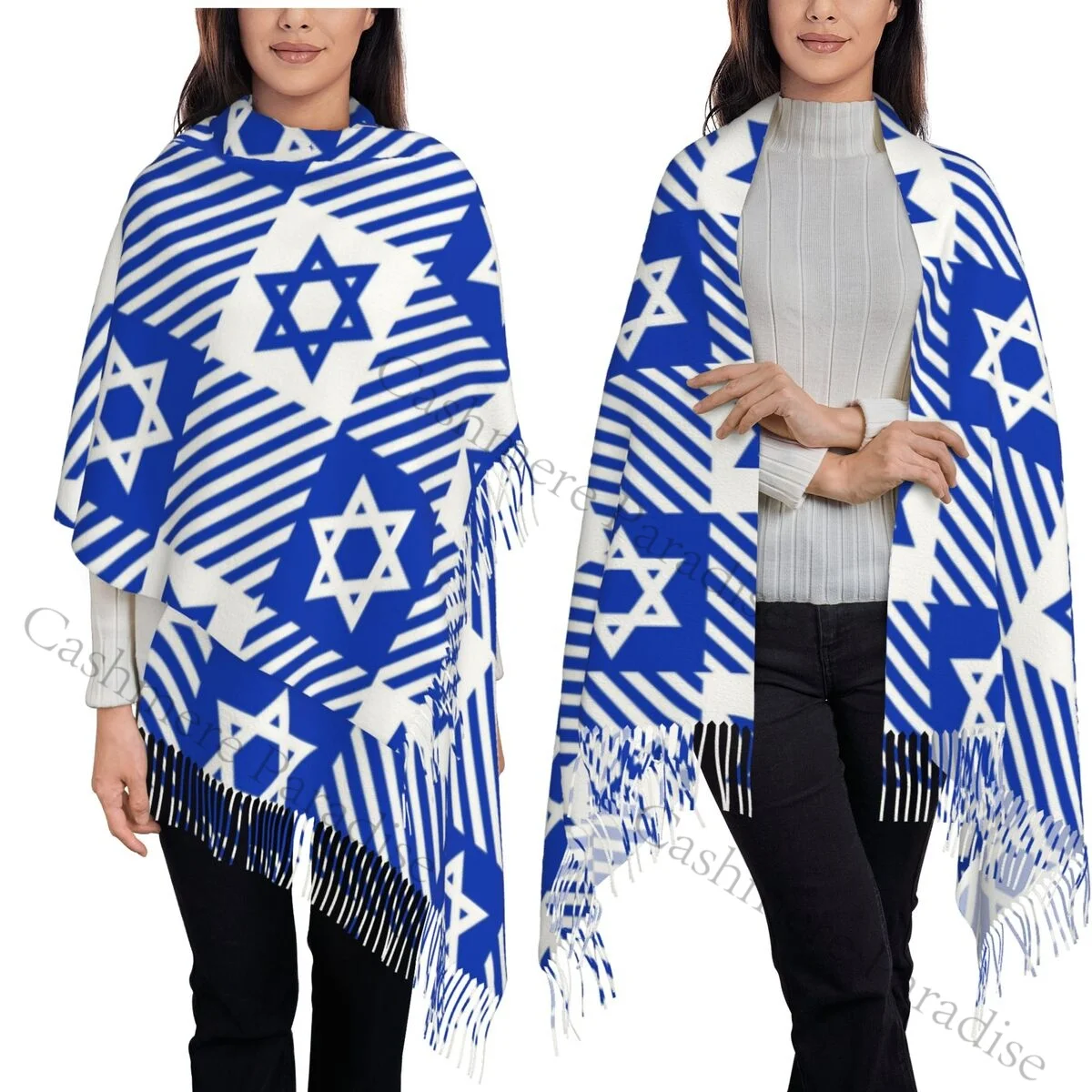 Israel Warm Shawls Wrpas Men Women Custom Large Scarves Winter Luxury Brand