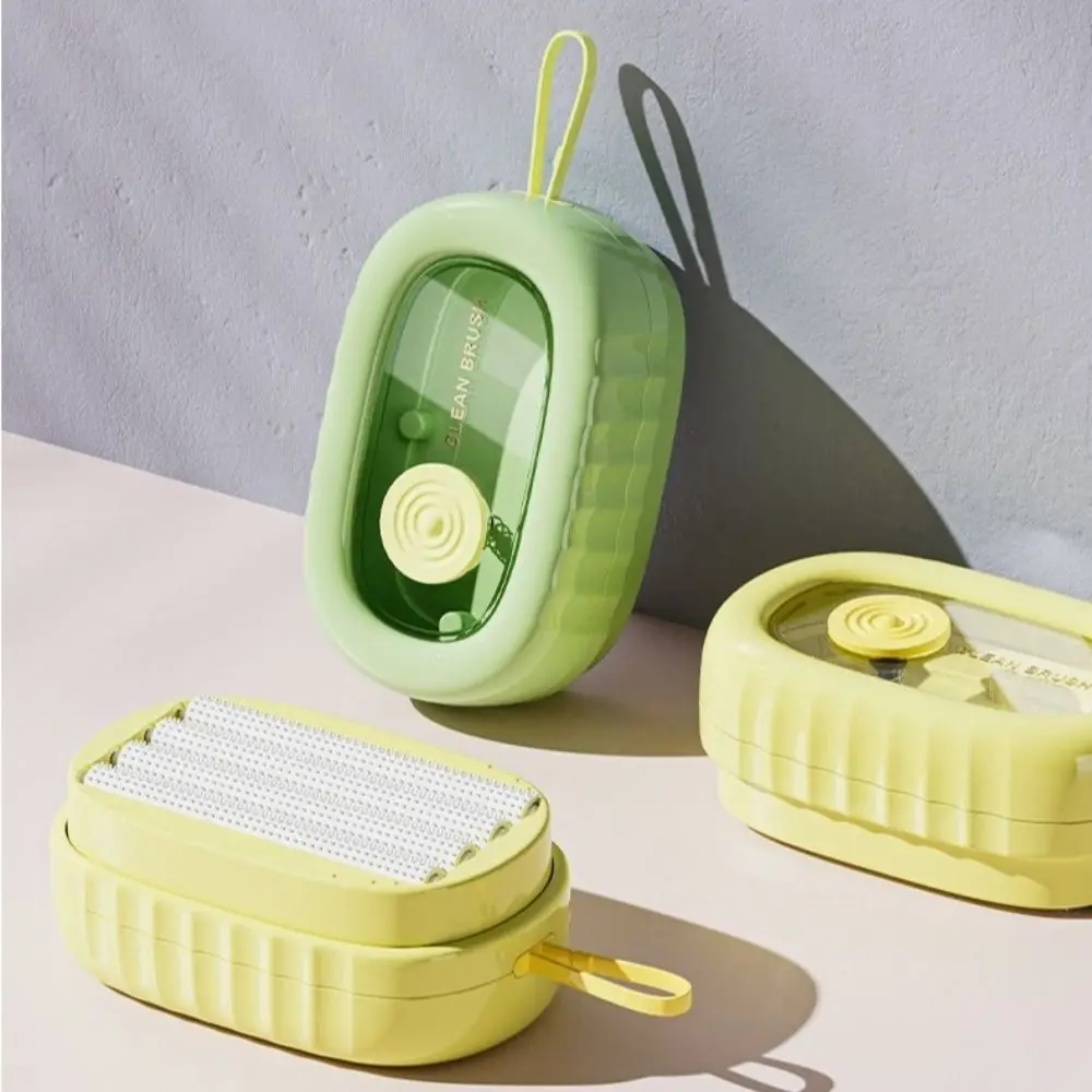 

Multifunctional Clothes Cleaning Brush with Soap Dispenser Portable Underwear Laundry Brush Bathroom Cleaner Press Liquid