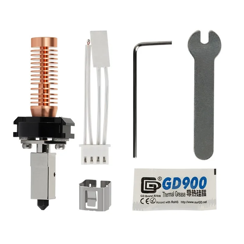 

Керамическое быстросъемное сопло с горячим концом из закаленной стали, комплект для высокоскоростной печати для Flashforge AD5M, аксессуар для 3D-принтера