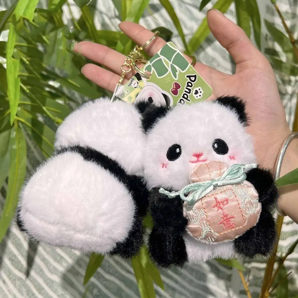Breloczek Panda Chińska z Bawełny PP Kolekcja Biżuterii Pluszowa Panda Lalka Breloczek INS Miękka Wypchana Zawieszka Ozdoba do Torebki
