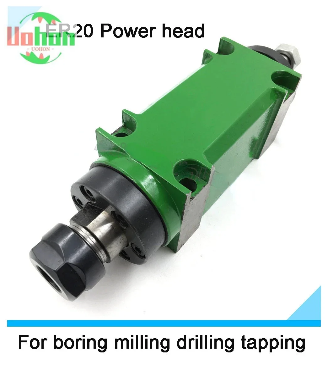 

750W 1Hp ER20 Spindle Power Head Max.3000~8000rpm Machine Tool Spindle Head for boring milling drilling High Speed Waterproof