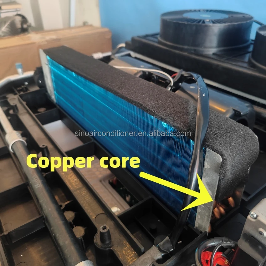 تيار مستمر Rv العربة A/c سقف السيارة سيارة Aire Acondicionado 12 فولت مكيف الهواء 24 فولت شاحنة 12 فولت التيار المتناوب للشاحنة #4