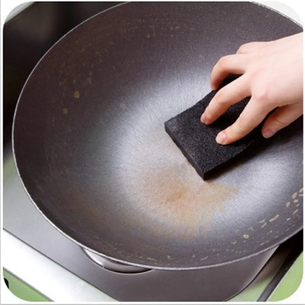 Lot de 10 éponges nano émeri naturelles en carborundum pour le nettoyage, super décontamination, élimination des taches tenaces, cuisine