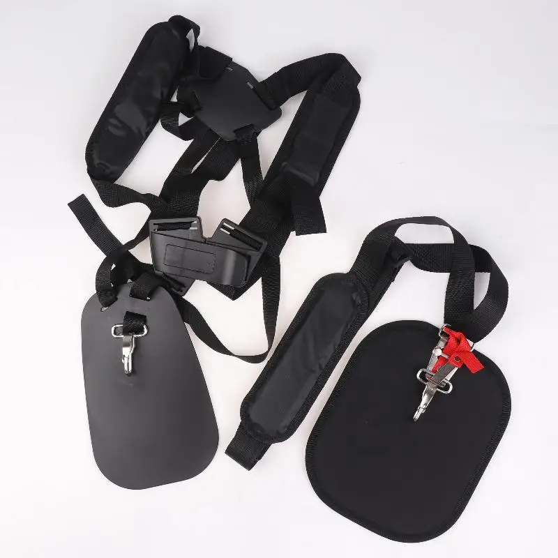 조절 가능한 잔디 깎기 기계 브러시 커터 트리머 스트랩 이중 어깨 하네스 정원 작업 시 편안한 지지 제공