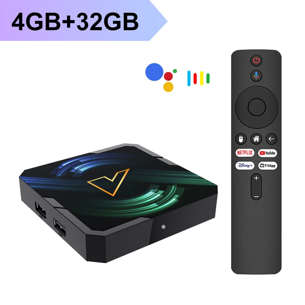 VONTAR R5 ATV Android14 TV Box Realtek1325 CPU A55 Edge AI Mali-G57 GPU Ondersteuning AI-PQ AI-SR HDR10 + Wifi6 Mediaspeler Set-top box - afbeelding 1
