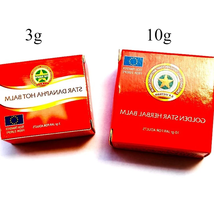 Wholesale Newest 3g/10g Cao Xoa Vietnam Golden Star Summer Cooling Oil Menthol Balm Cao Sao Vang (no box)
