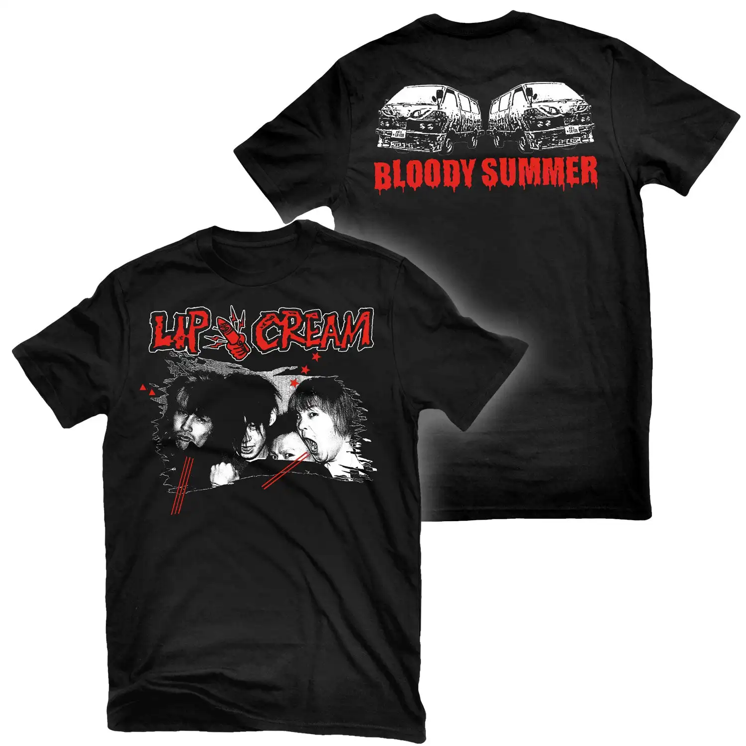 Night Rider More Than Fight Lip Cream  Band Graphic Tee Cotton Round Neck Casual Unisex T-shirt Summer Top