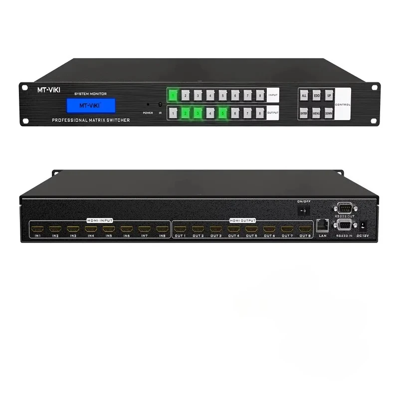 4K Video HDMI Matrix Switcher 8X8 with Web GUI, Available for 4x4 8x8 8x16 16x16 32x32 36x36 72x72