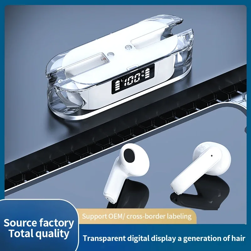 TM50 Mini Headphones Bluetooth Earphones Gaming Earbuds Wireless Headset Stereo Display 2024 New TWS Suit Bluetooth Watch Phone