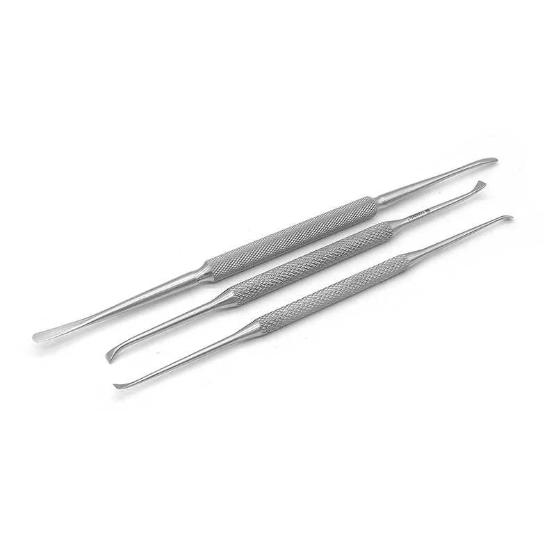 Small Periosteal Remover, Micro-Remover For Sub-Phalanges, Double-Headed Round Flat-Headed Separator With Blades
