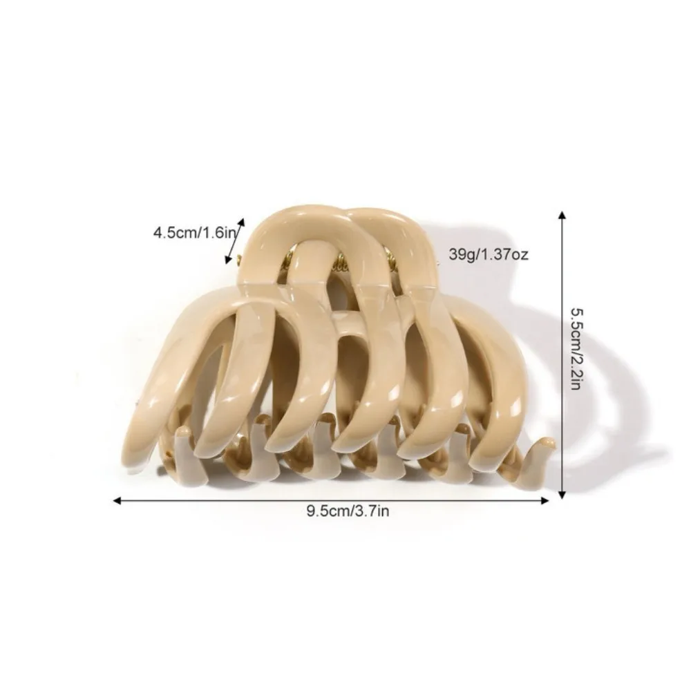 1/4 Stück Oktopus-Silikon-Klauenklammer, supersicherer Kopfschutz, Bananenklammer, weicher, flexibler Kieferklammer für Damen-Haar-Accessoire – Detail 1