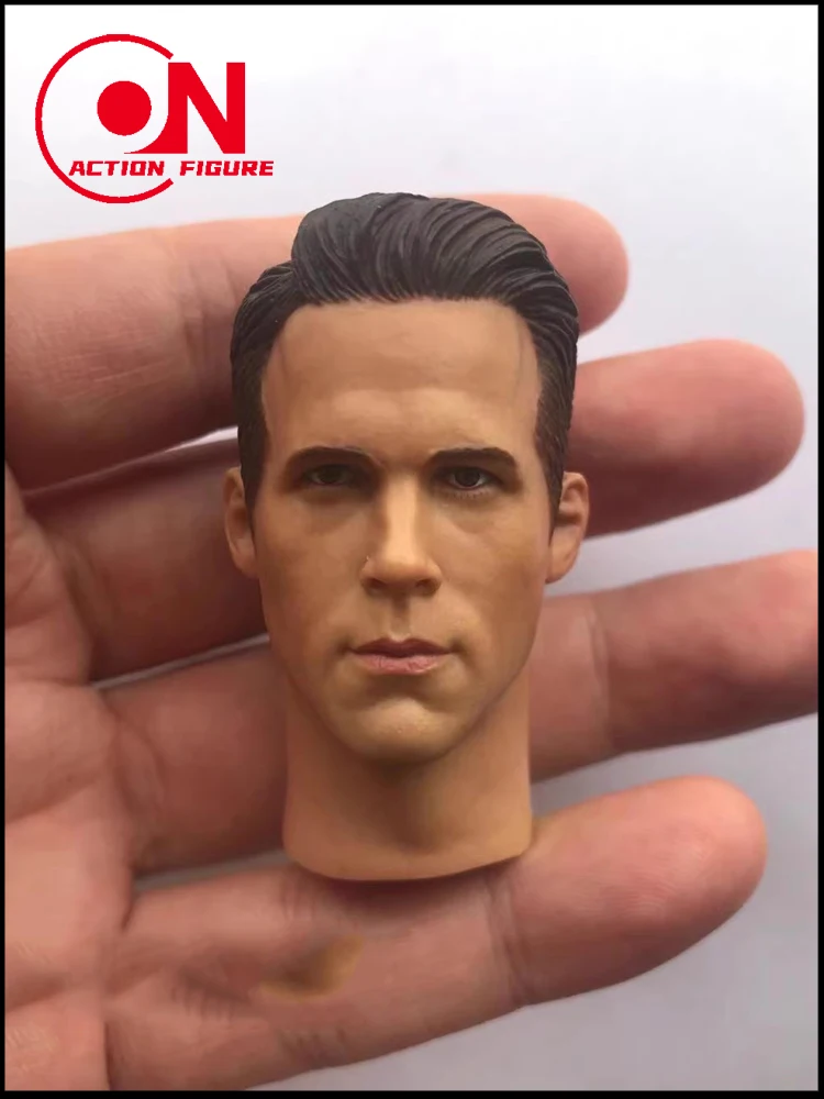 نموذج نحت رأس ذكر من ريان رينولدز بمقياس 1/6 لألعاب الجسم لشخصية الحركة مقاس 12 بوصة
