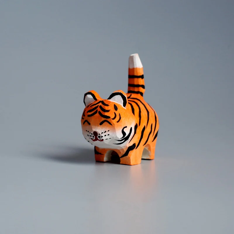 

Pack of 10 Mini Tiger,Figurines Statue For Desk Decor Modern Statue Desktop Ornament Marriage Crafts House Accessories