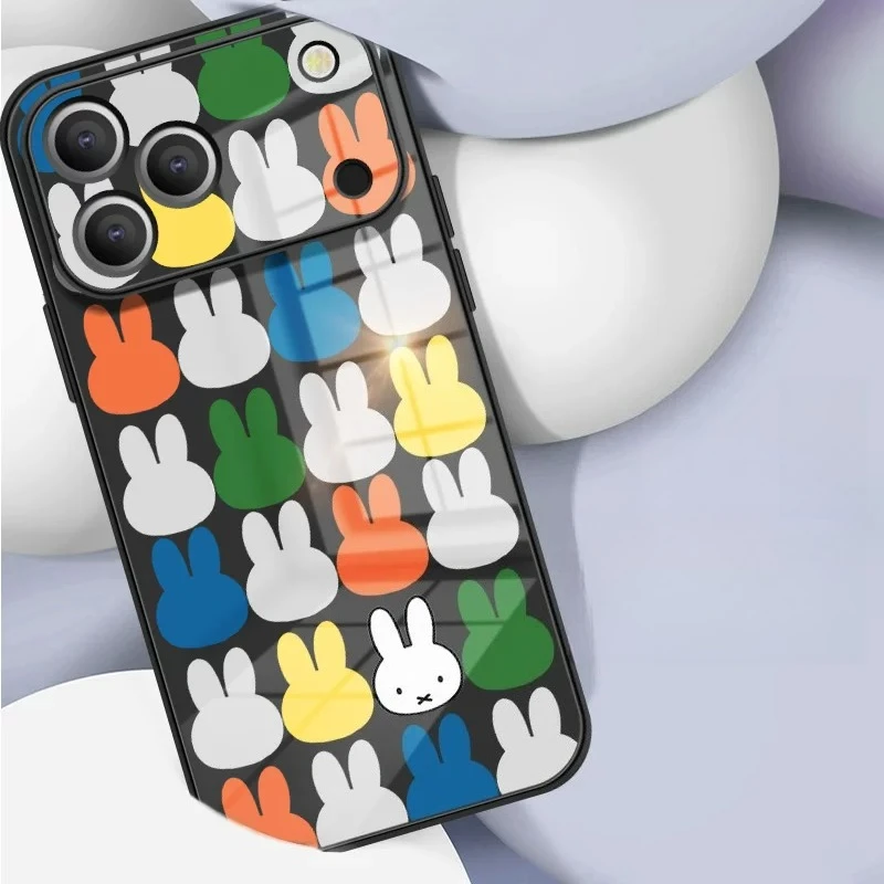 Miffy Kawaii Anime Cartoon Mobile Phone Case for AppleiPhone17/16/15/14/13 Cute Soft Shell All Inclusive Anti-fall Creativity