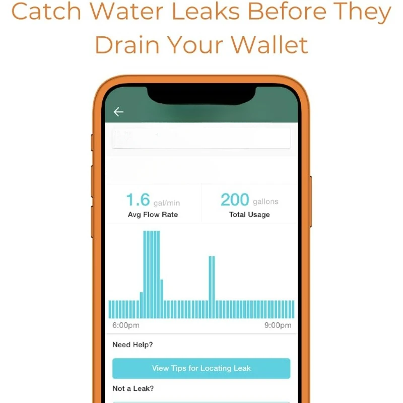 Smart Home Water Monitor & Water Leak Detector: Detect Water Leaks Before They Cause Damage.