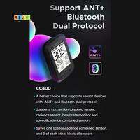 A12E-GEOID CC400 Smart GPS Bike Computer Wireless Cycling Speedometer Road Bike Waterproof Bluetooth ANT+ Bicycle Odometer