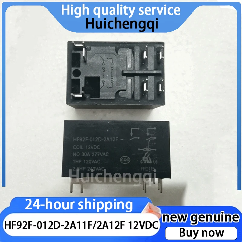 1PCS Genuine HF92F-012D-2A11F/2A12F 12VDC 6-pin 30A Relay
