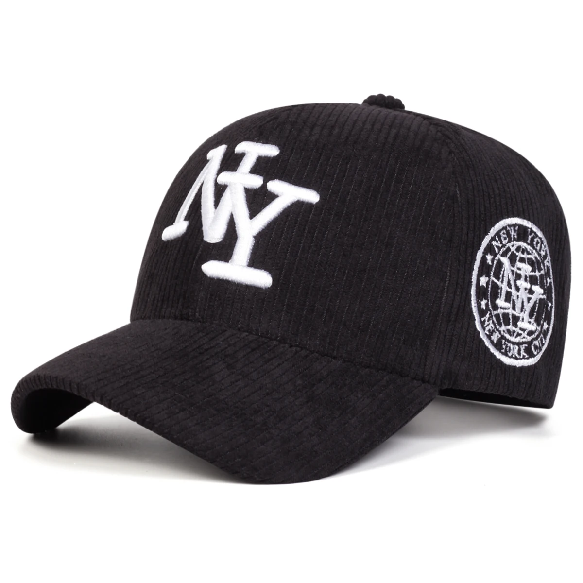 Unisex Letter Embroidery Corduroy Baseball Caps Spring and Autumn Outdoor Adjustable Casual Hats Sunscreen Hat Sports Cap