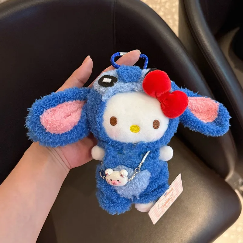 موضة سانريو مرحبا كيتي Kawaii عيد الفصح المفاتيح كورومي سينامورول كيرينغ الكرتون أنيمي دمية ظهره سحر فتاة هدية عيد #1