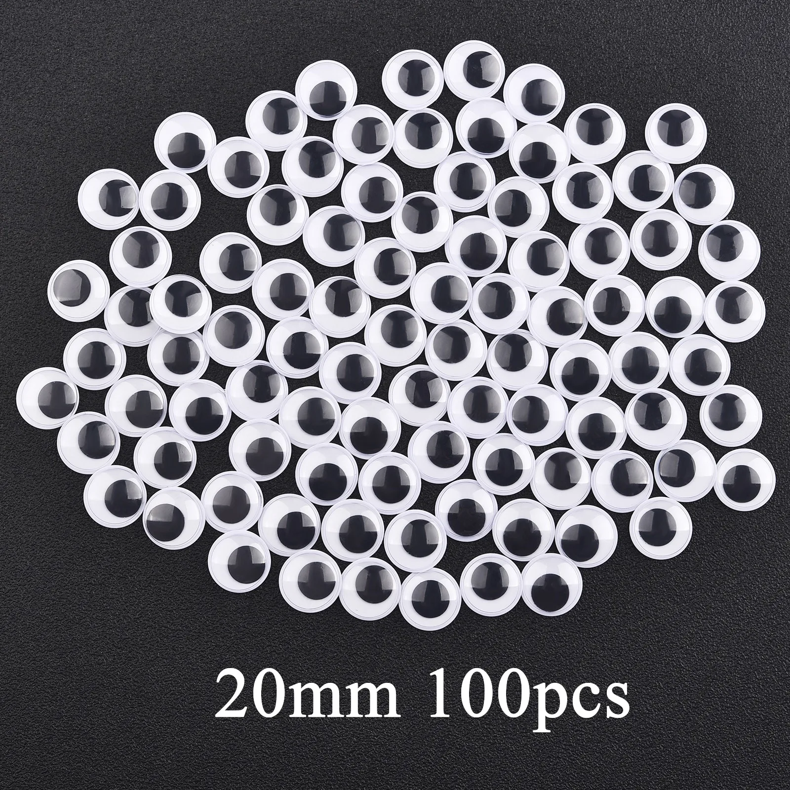 5-25mm Self-adhesive  Dolls Eye Mixed Random For Toys Googly Eyes Used For Doll Accessories DIY Craft wiggly Eyes