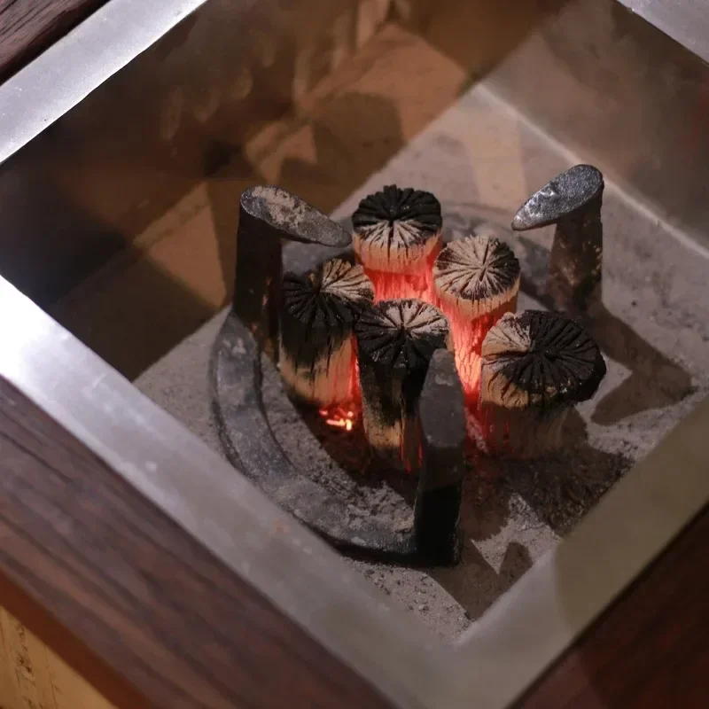 Cuenco de fuego 7T, tatami de madera, estufa de carbono, mesa de té, tatami chino multifuncional, mesa de té, ventanal, mesa kang kang ji corta