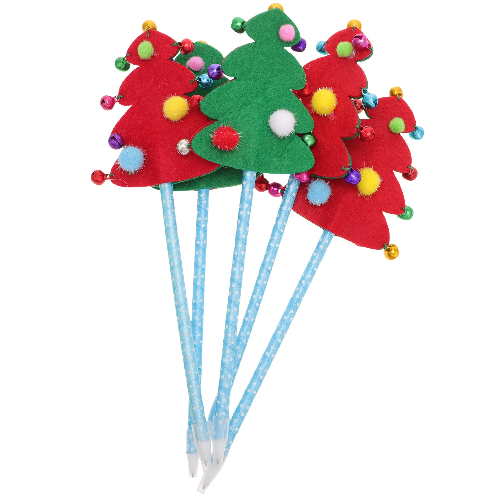 5 قطعة أقلام على شكل شجرة عيد الميلاد مجموعة كتابة ممتعة تدفق الحبر السلس اللوازم المدرسية القرطاسية الإبداعية لقضاء عطلة #6