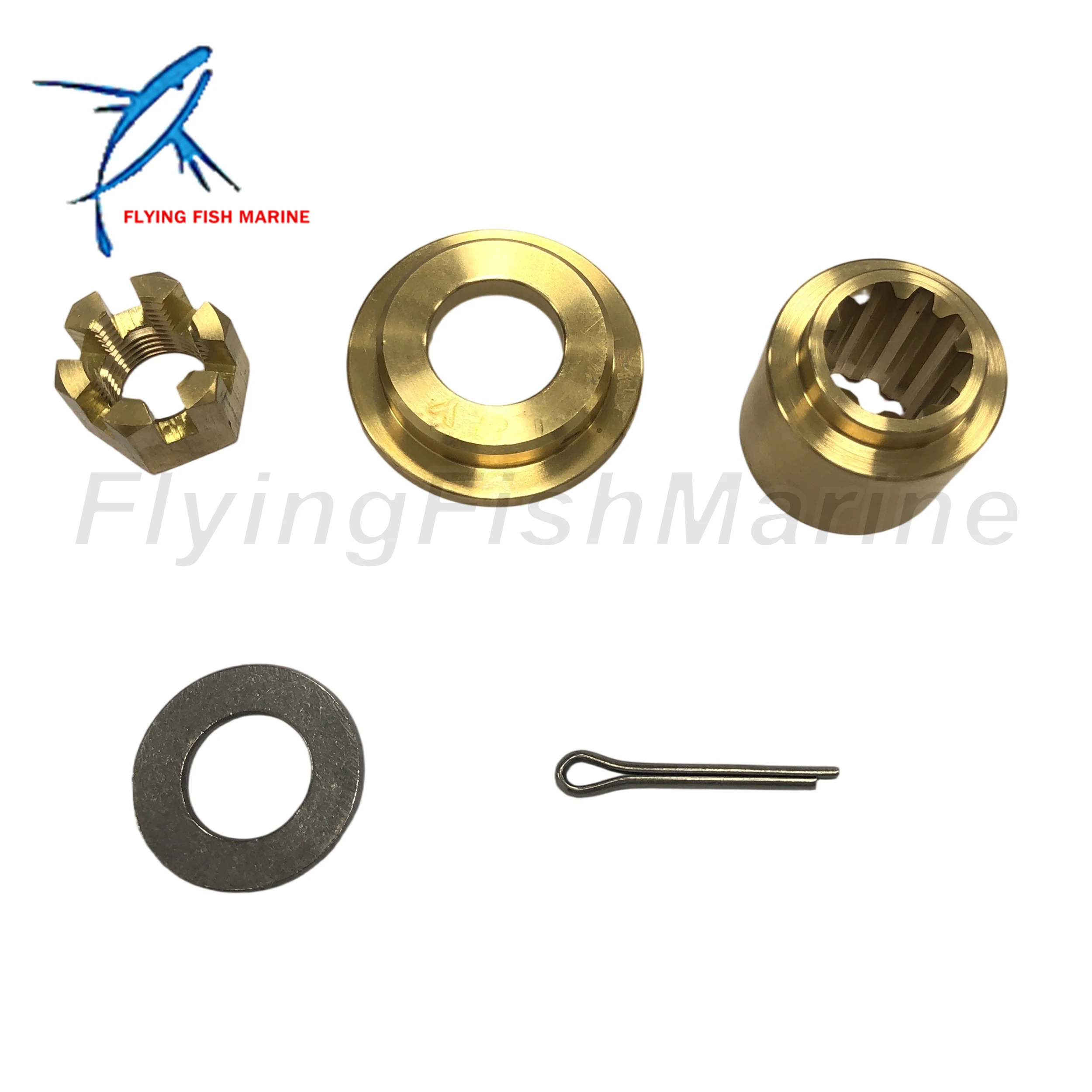 ボートエンジン用プロペラスペーサー、6l2-45987-00、90171-14013ナット、yamaha-20hp-25hp-30hp用91490-30030ピン