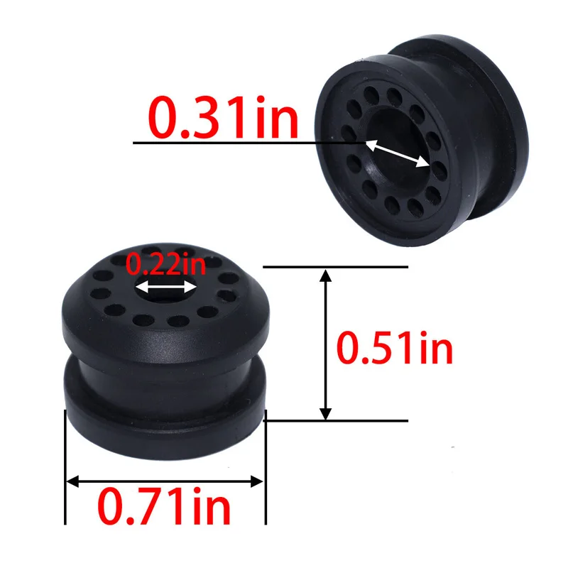 4x Grommet For Dodge Ram 1500 2500 3500 Black Car Manual transmission shift control lever bushing Grommet  68078974AA 68078975AA