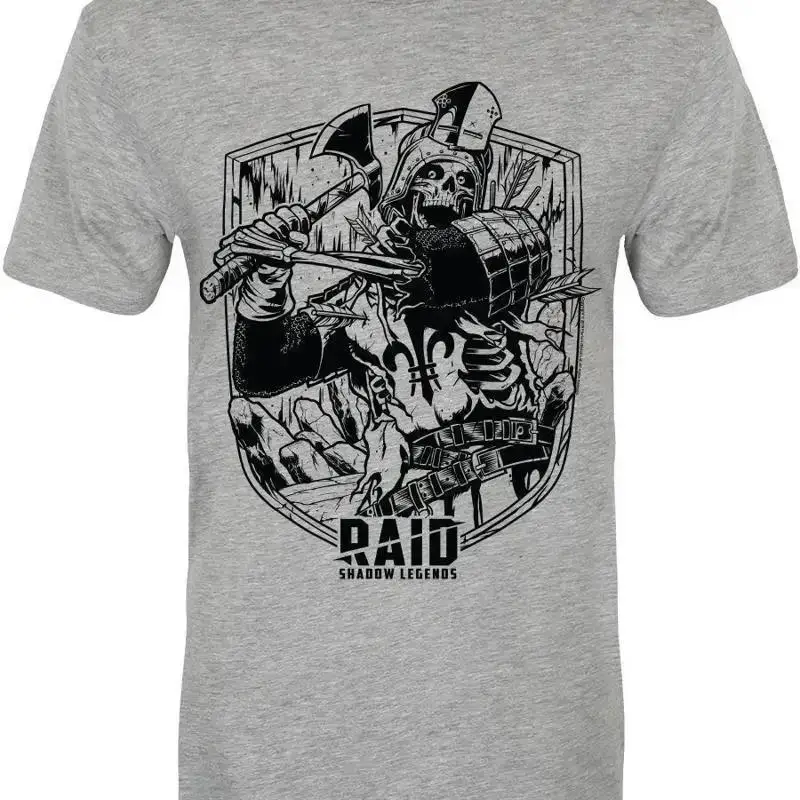 RAID Shadow Legends Official Deathknight Outline Grey T Shirt