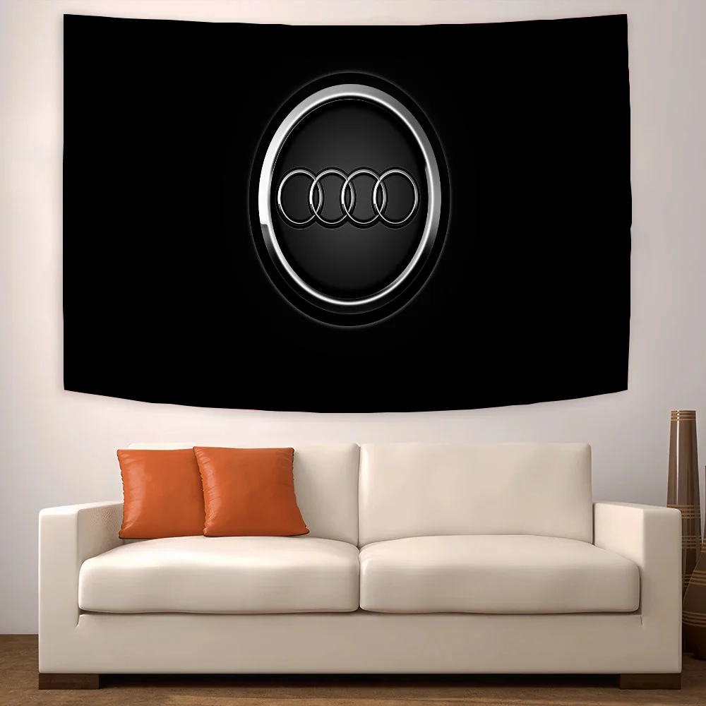 A-audi Logo Decorative Flags for Rooms Car Flag to Hang Home Decoration Outdoor Decor Flags and Banners Decorations Custom Wall