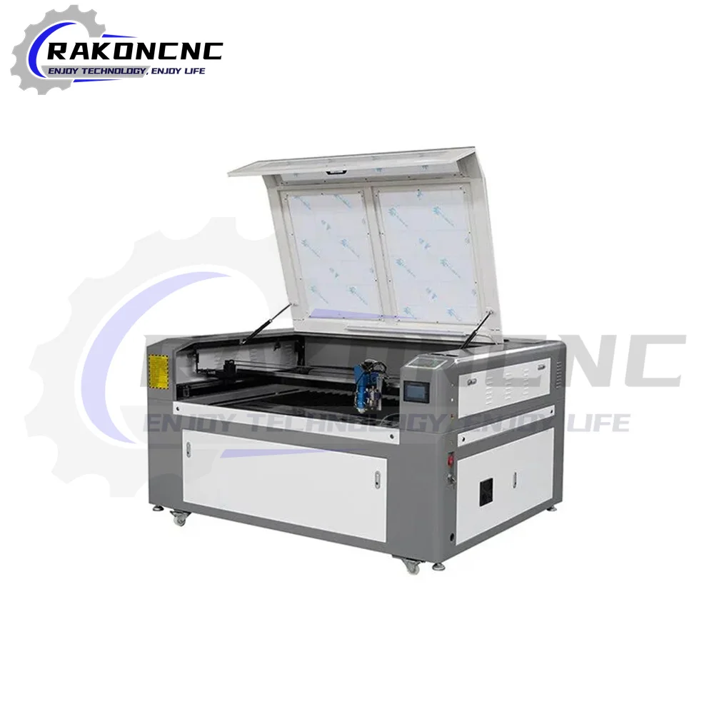 Professional Rakoncnc Metal And Non-Metal Adjustable Height 1390 200 Watt Co2 Cnc Laser Fabric Cutter